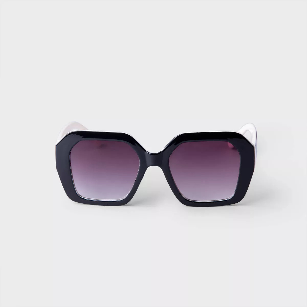 Women's Two-Tone Oversized Angular Square Sunglasses - A New Day™ | Target