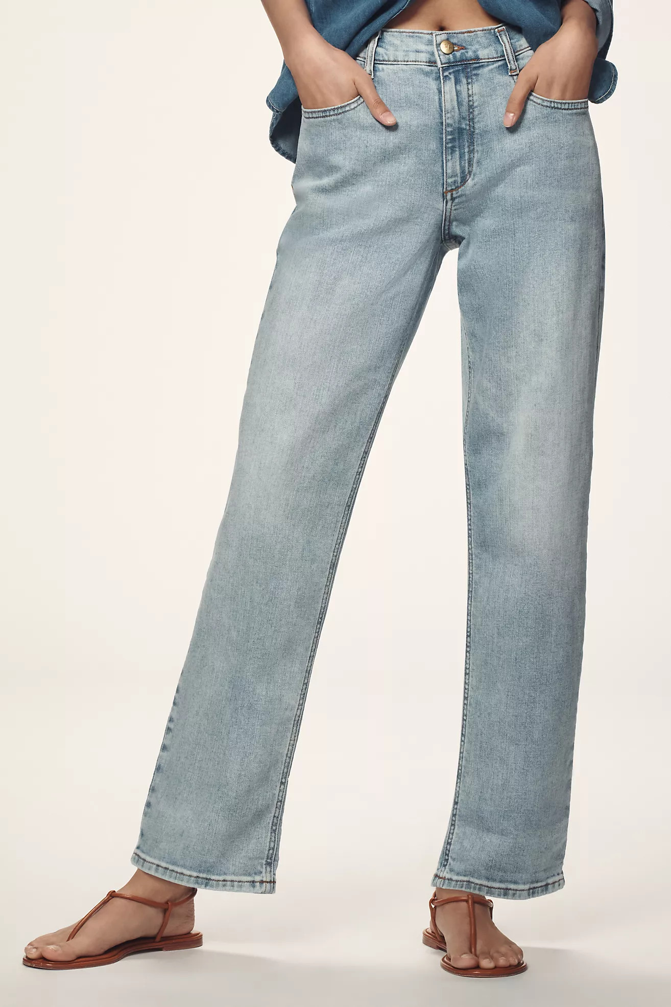 Pilcro Baggy Slim Boyfriend High-Rise Relaxed Jeans | Anthropologie (US)
