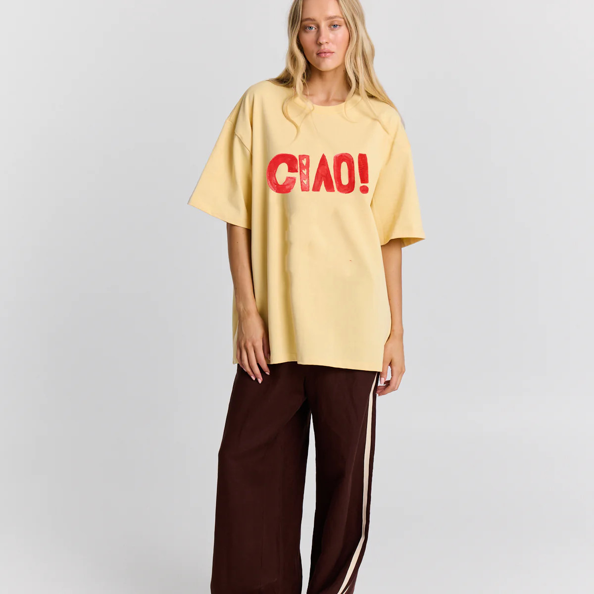 CIAO ITALIAN BRIGHT RED TEE | Maku the Label