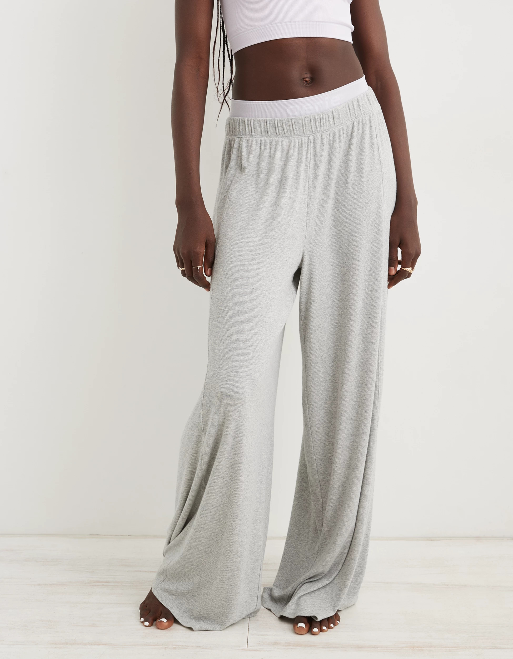 Aerie High Waisted Wide Leg Pant | Aerie