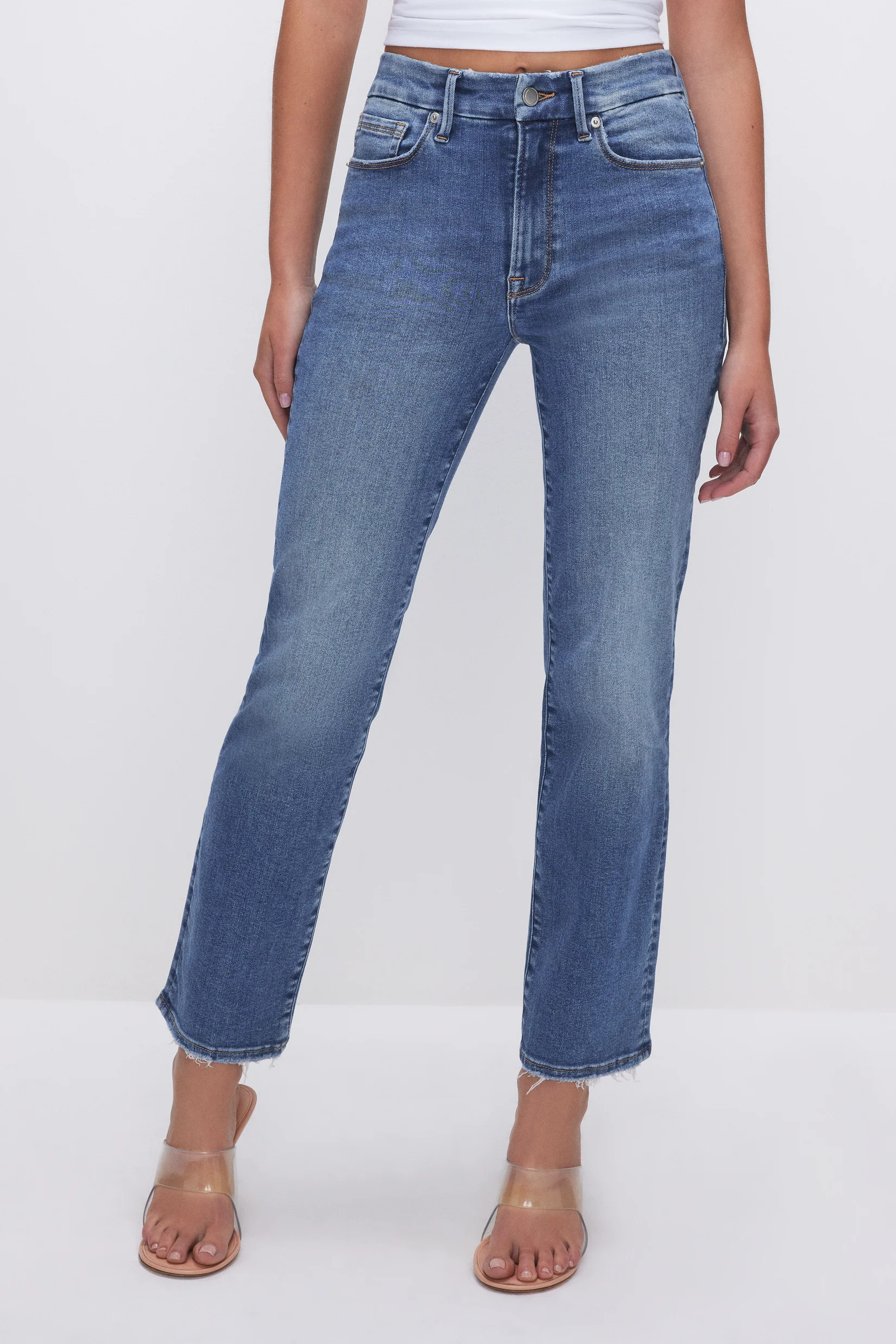 ALWAYS FITS GOOD LEGS STRAIGHT JEANS | Good American