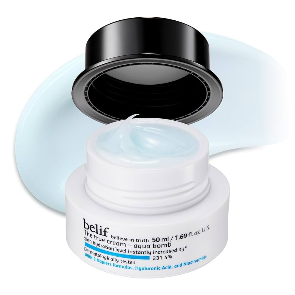 belif Aqua Bomb – Daily Niacinamide Hydrating Moisturizer, Lightweight Plumping Facial Cream wi... | Amazon (US)