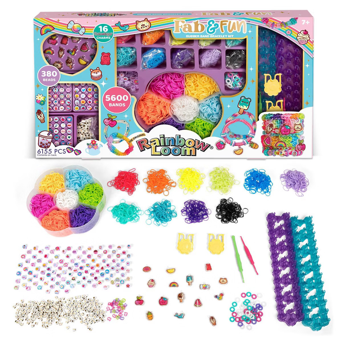 Rainbow Loom 6155pc Fab and Fun Charm and Bead Kit Gift | Target