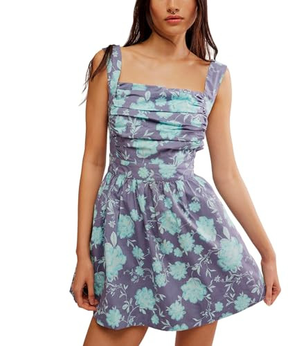 Free People, Womens, Meet Me in Maui Printed M, Ocean Combo, Small | Amazon (US)