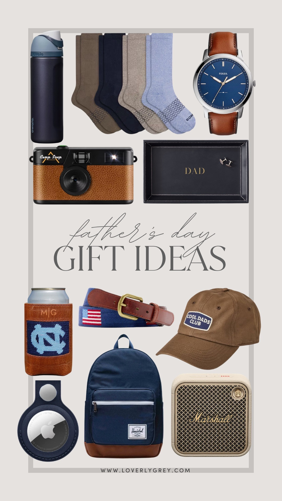 Father’s Day gift ideas he’ll actually use 🤎 From everyday essentials to personalized finds, these are practical gifts with a cool, elevated feel.

Keywords: Loverly Grey, Father’s Day gifts, gifts for dad, dad gift guide, men’s accessories, Fossil watch, Marshall speaker, Herschel backpack, Owala water bottle, personalized gifts, cool dad gifts, men’s style, practical gifts for him
 

 #LTKSeasonal #LTKMens