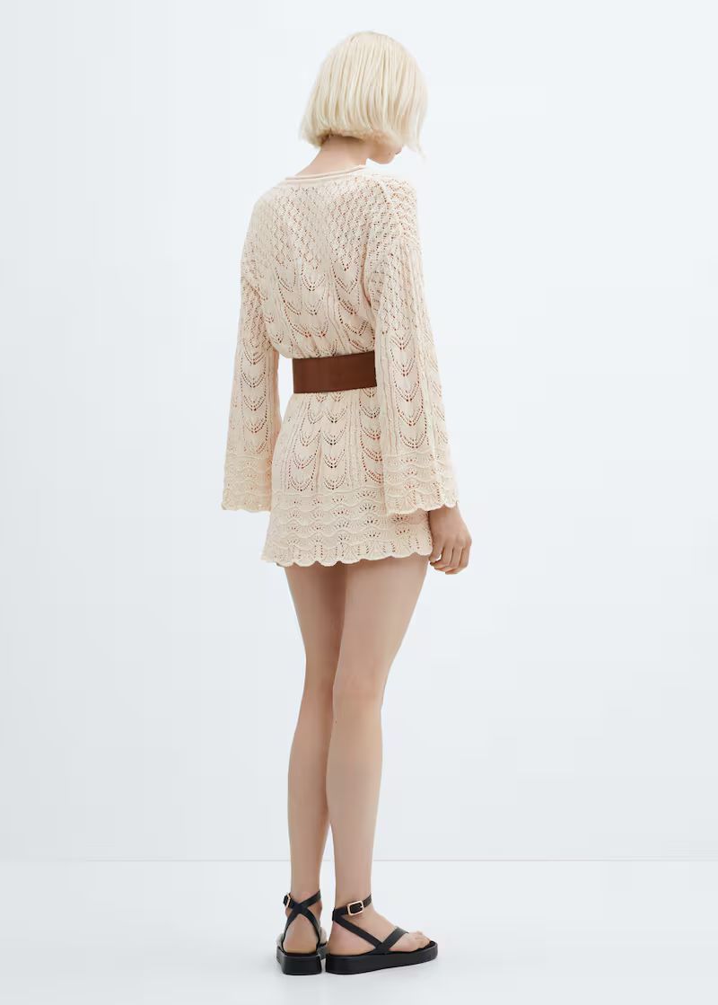 Search: Flared sleeve crochet dress (1) | Mango USA | MANGO (US)