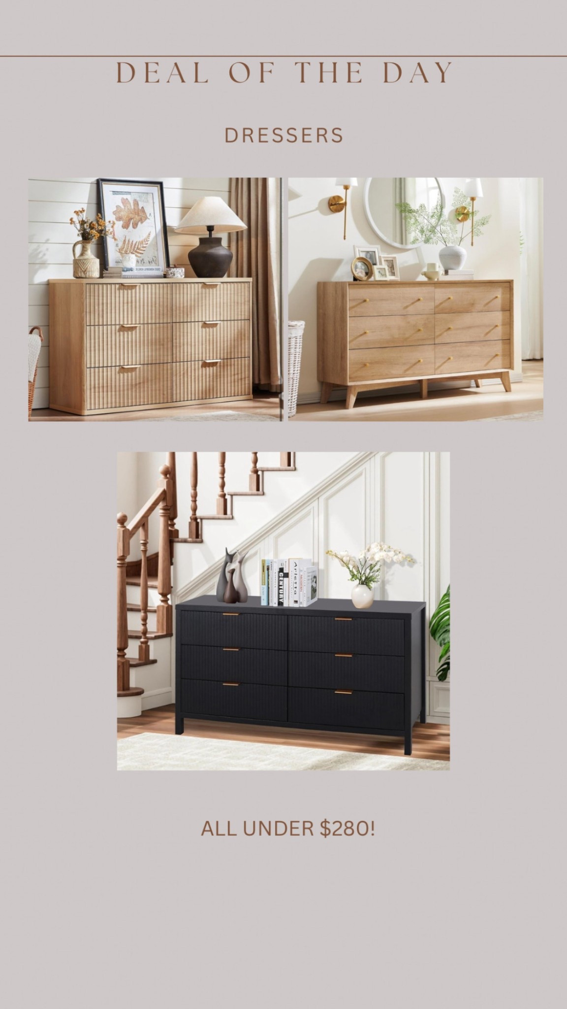 Budget friendly & best reviewed Amazon dressers! 

#LTKSaleAlert #LTKStyleTip #LTKHome