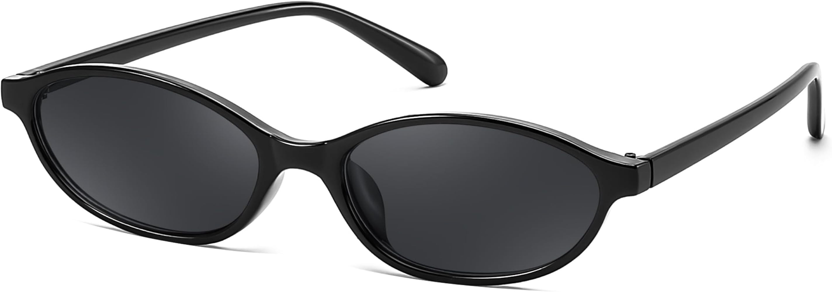 FEISEDY Retro Oval Cat Eye Sunglasses for Women 90s Narrow Lightweight Shades Y2k Trendy Sunnies ... | Amazon (US)