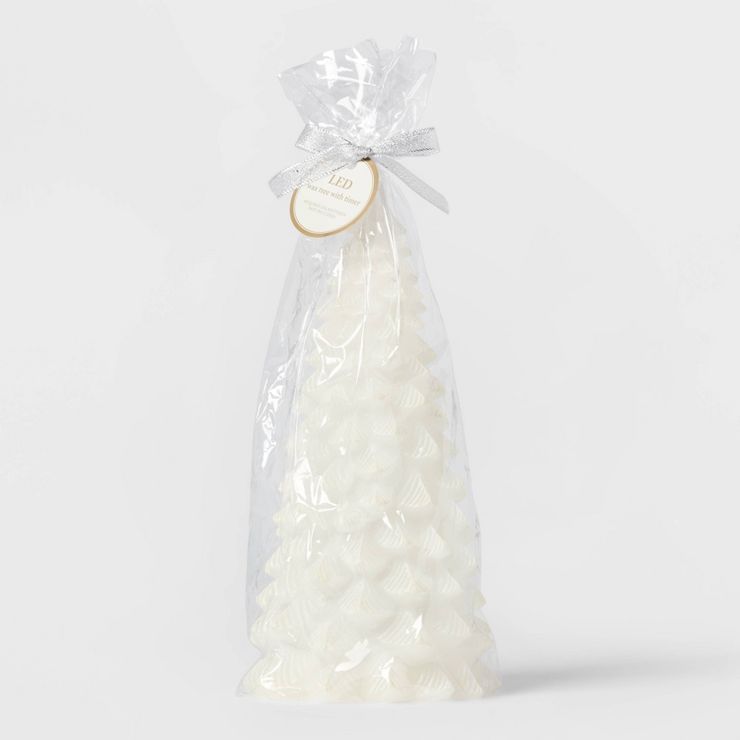 LED Cotton White Tree Candle - Threshold™ | Target