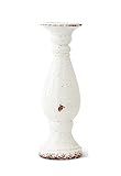 K&K Interiors 14370A-2 White Ceramic Candleholder | Amazon (US)