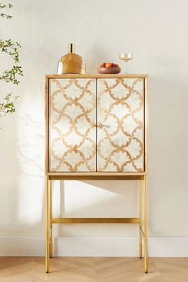 Fan Inlay Bar Cabinet | Anthropologie (US)