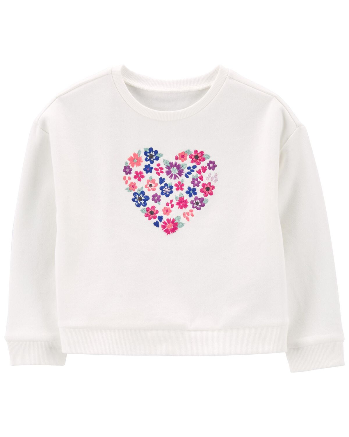 White Toddler Heart Crew Tee | carters.com | Carter's