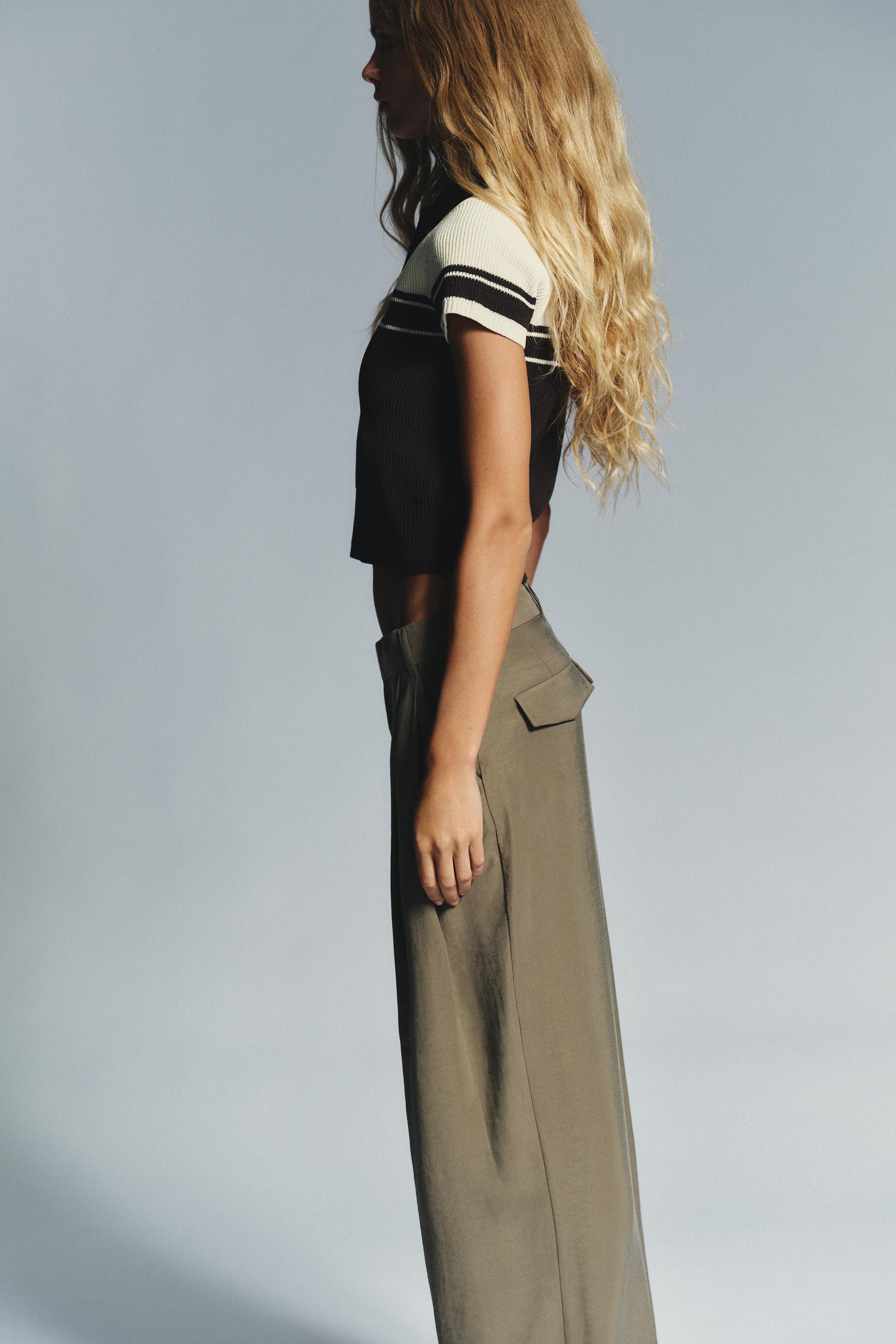 SHORT SLEEVE RIB KNIT POLO SHIRT | Zara UK