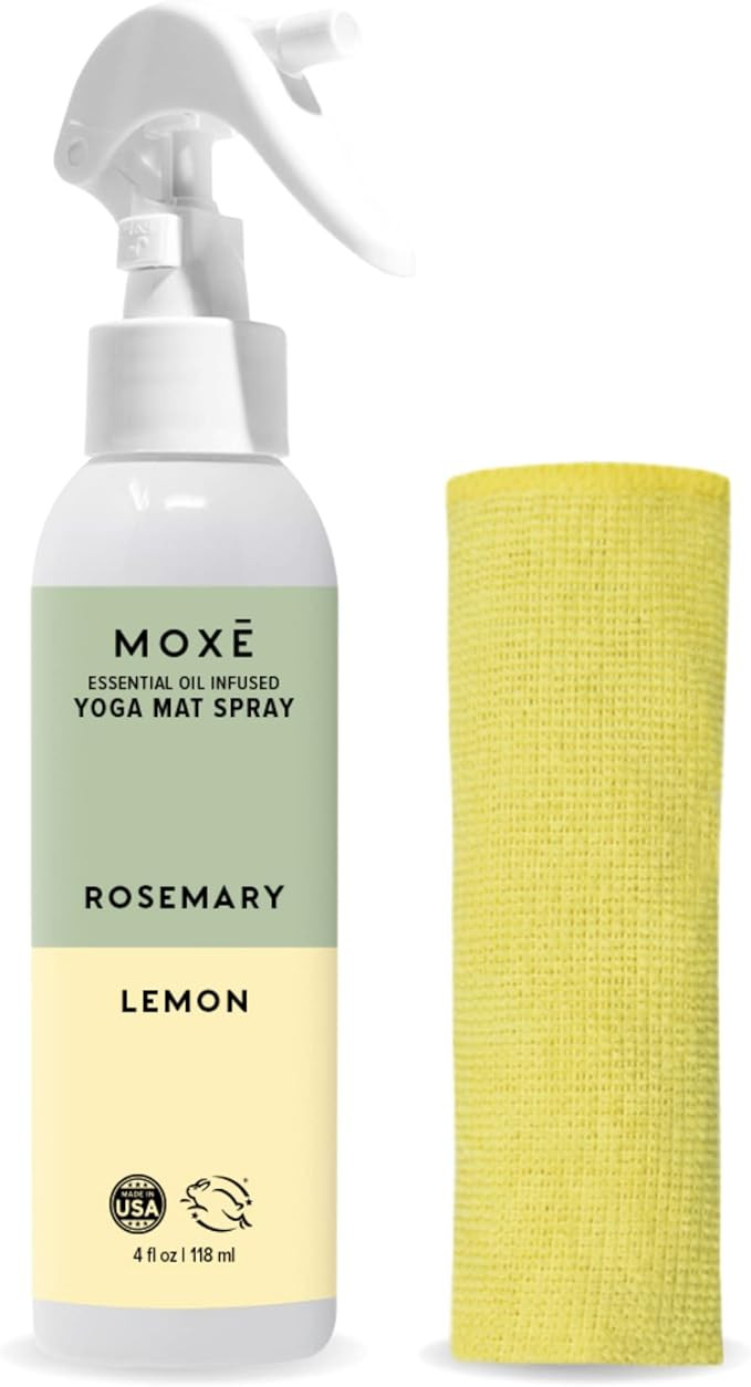 MOXE Yoga Mat Cleaner, Green America Certified, Rosemary and Lemon Essential Oils, Safe for All M... | Amazon (US)