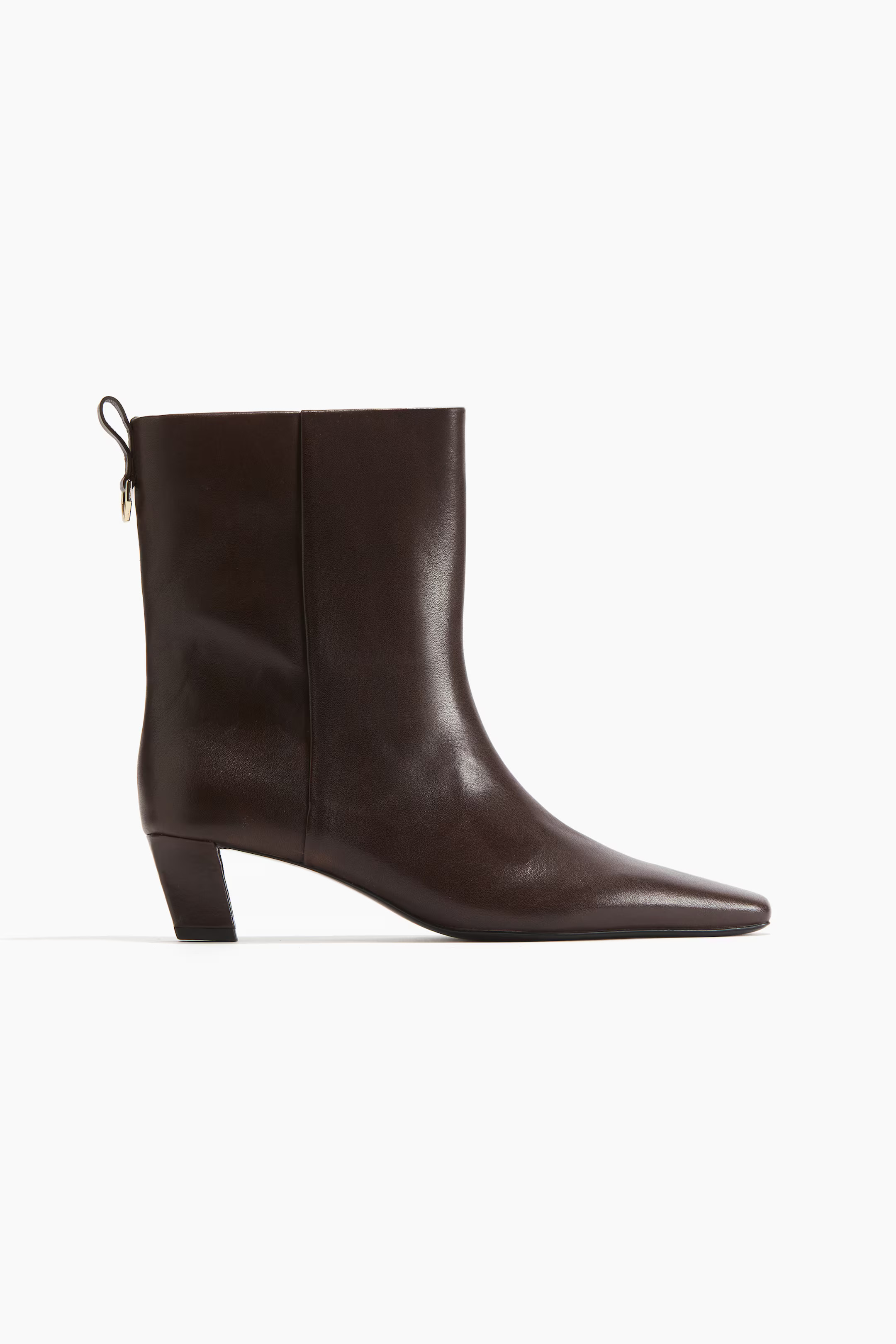 Heeled leather boots | H&M (UK, MY, IN, SG, PH, TW, HK)