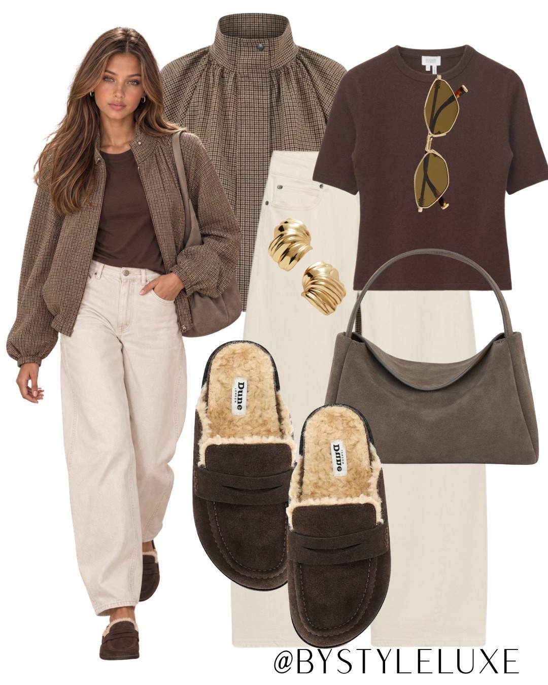BROWN TONES - Styling a brown check jacket with neutral tones for autumn

#jeans #jacket #autumnoutfit

#LTKautumn #LTKshoes #LTKjeans