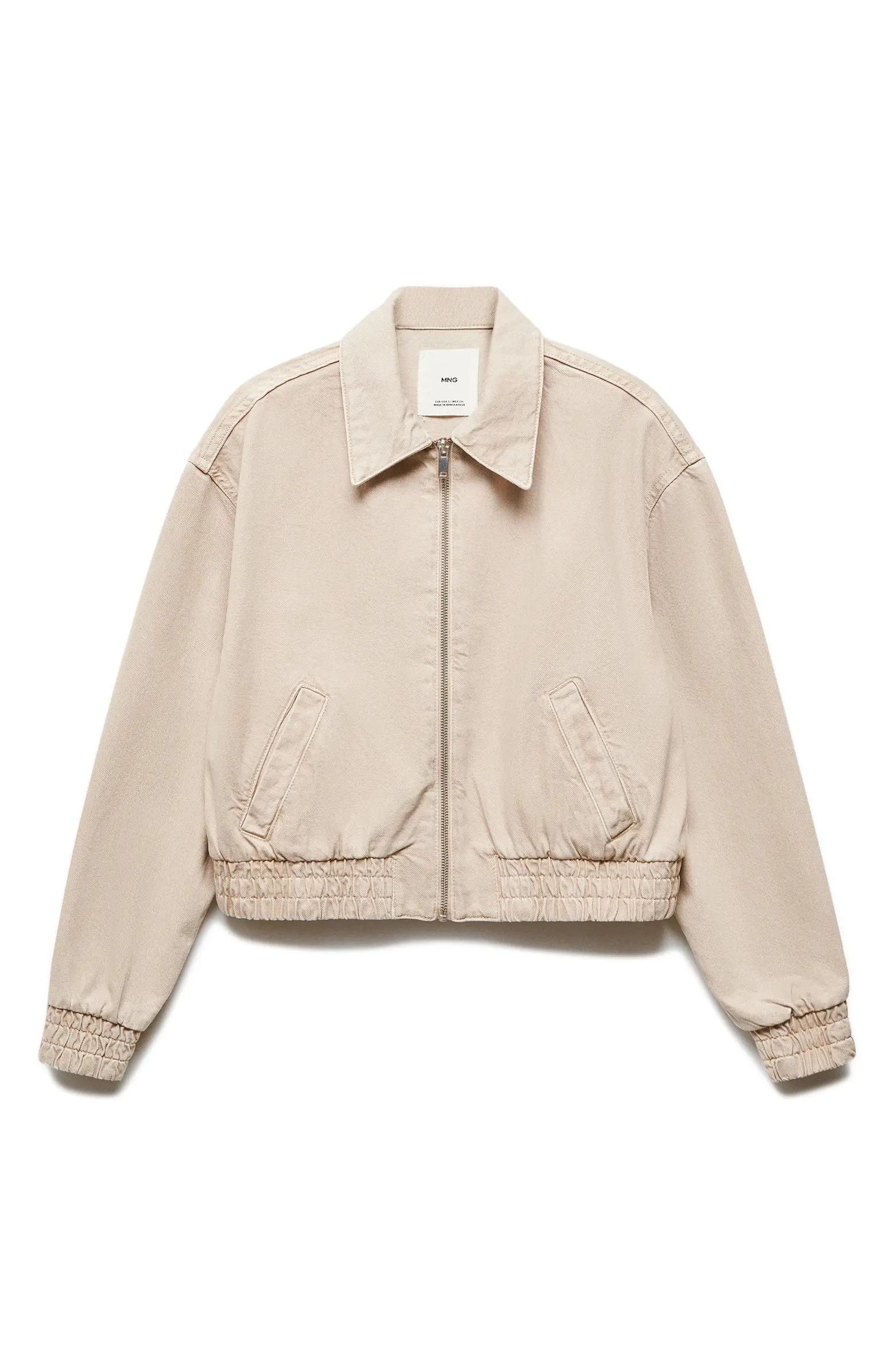 MANGO Denim Bomber Jacket | Nordstrom | Nordstrom