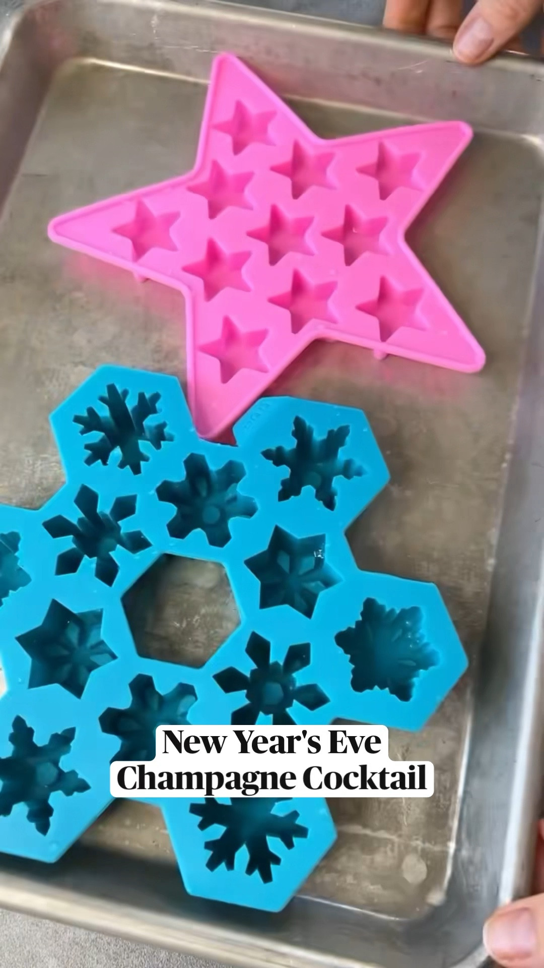 New Year's Eve Champagne Cocktail  

1. Take your trays and pour a mixutre of pomegranate seeds and cranberry juice and fill the other with OJ. 
2. Freeze the trays to create unique cubes 
3. Add to your champagne 
4. Cheers

Folllow @ainttooproudtomeg ✨PART 3 NYE Ideas. Got these cuties on Amazon.
Linked In my Amazon shop (LINK IN BIO). Note that they’re small- much smaller than the ice cube trees.
#amazonfinds #newyearseve #feedfeed #food52

#LTKHoliday #LTKhome #LTKSeasonal