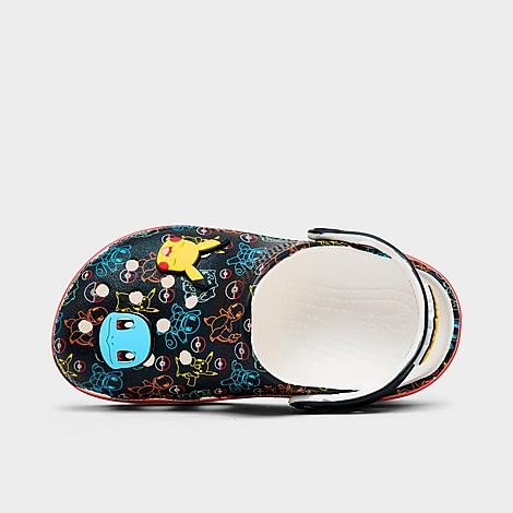 Crocs Kids Toddler x Pokemon Classic Clog Shoes in Black Multi Size: 6.0 | Finish Line (US)