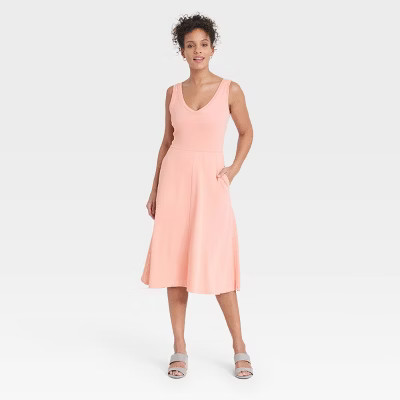 Women's Sleeveless Rib Knit Ballet Dress - A New Day™ | Target