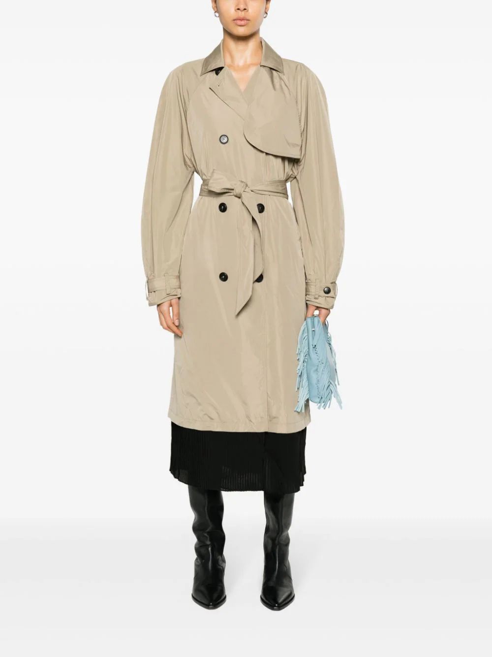 Maje double-breasted Trench Coat - Farfetch | Farfetch Global