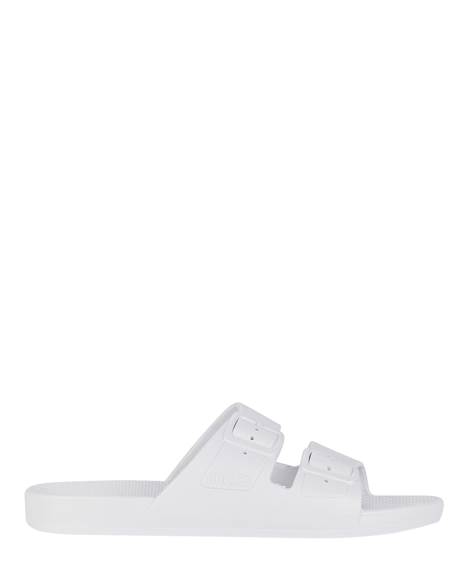 Freedom Moses White Moses Two Band Slide, White 9 | INTERMIX