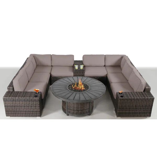 Emington Fully Assembled 6 - Person Seating Group with Cushions | Wayfair North America