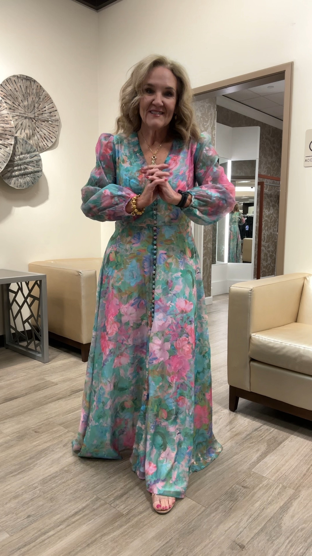 Stunning dress for your spring summer formal events. I did size up to a large in this. It’s a bit more comfortable in the waist. The navy solid dress is same style and is on major sale. I’ll link it. 

Wedding guest dress formal dress maxi dress floral mother of the bride mother of the groom mob MOG dress 

#LTKOver40 #LTKWatchNow #LTKWedding