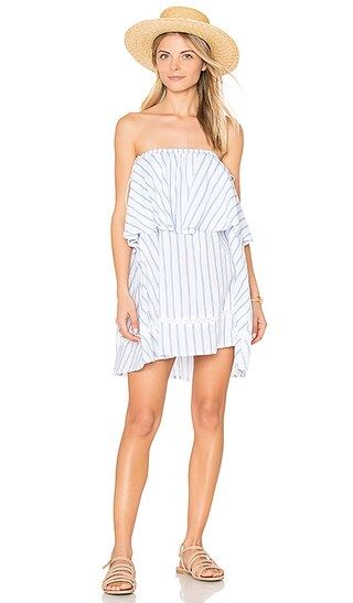 Faithfull The Brand Madrid Dress in Blue Bay Stripe Print | Revolve Clothing