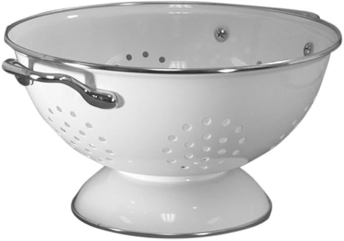 Calypso Basics by Reston Lloyd Powder Coated Enameled Colander, 3 Quart, White,80300 | Amazon (US)