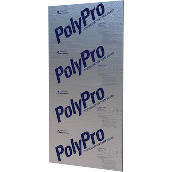 Perma "R" Products R- 7.8, 2-in x 4-ft x 8-ft Faced Polystyrene Garage Door Board Insulation | Lowe's