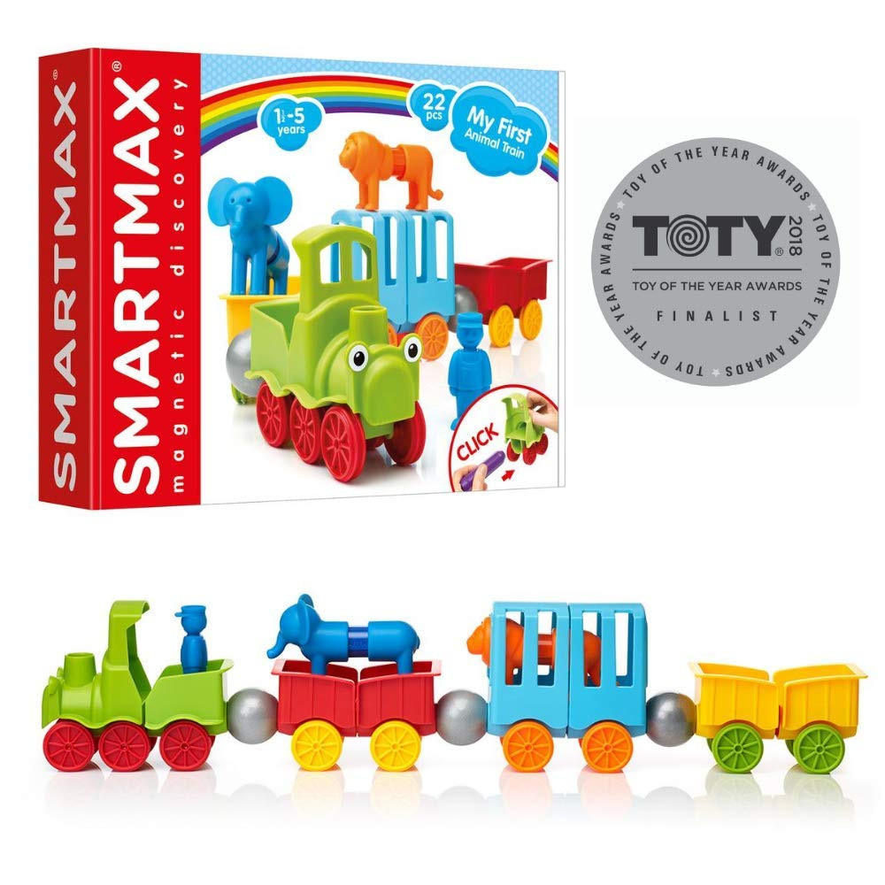 SmartMax My First Animal Train STEM Magnetic Discovery Play Set with Moving Train and Soft Animal... | Amazon (US)