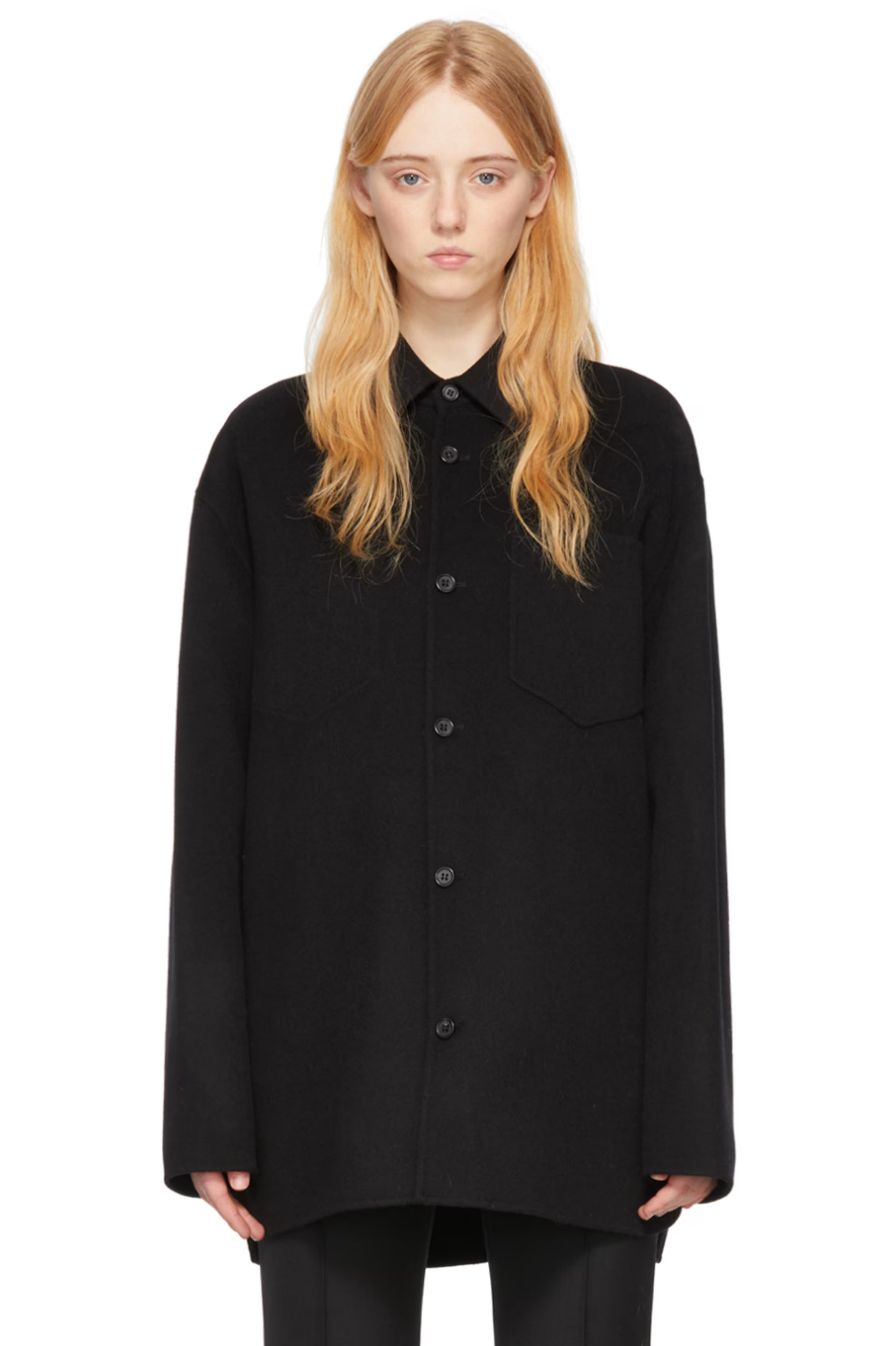 Acne Studios - Black Wool Jacket | SSENSE