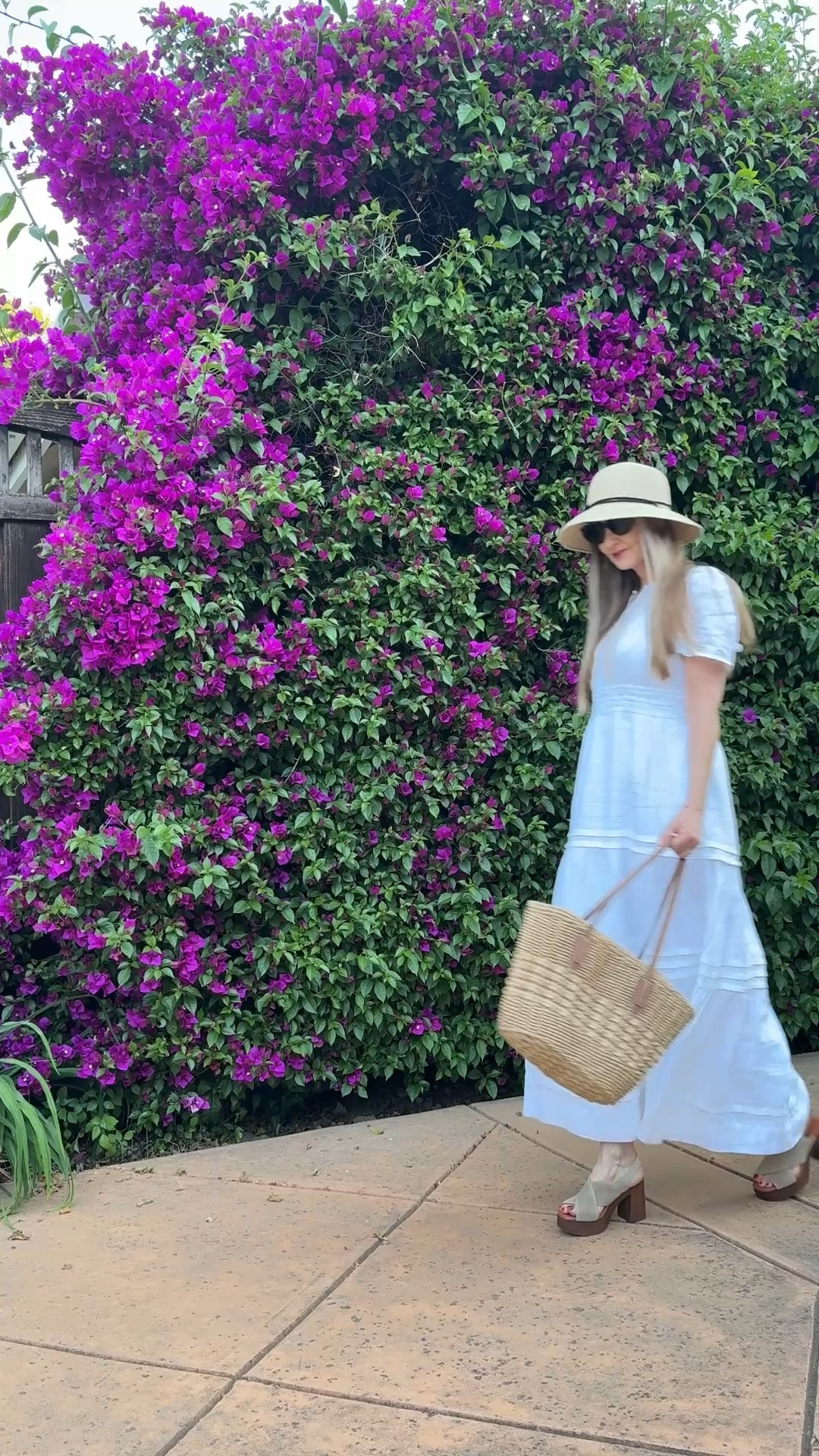 Perfect light & airy summer dress. #summerdress #linendress #naturalfabrics #sustainablestyle #summerbag #sunhat #maxidress 
Dress true to size, I’m wearing a M & I’m 5’7” 🌸🌺

#LTKSeasonal #LTKootd #LTKdayinmylife