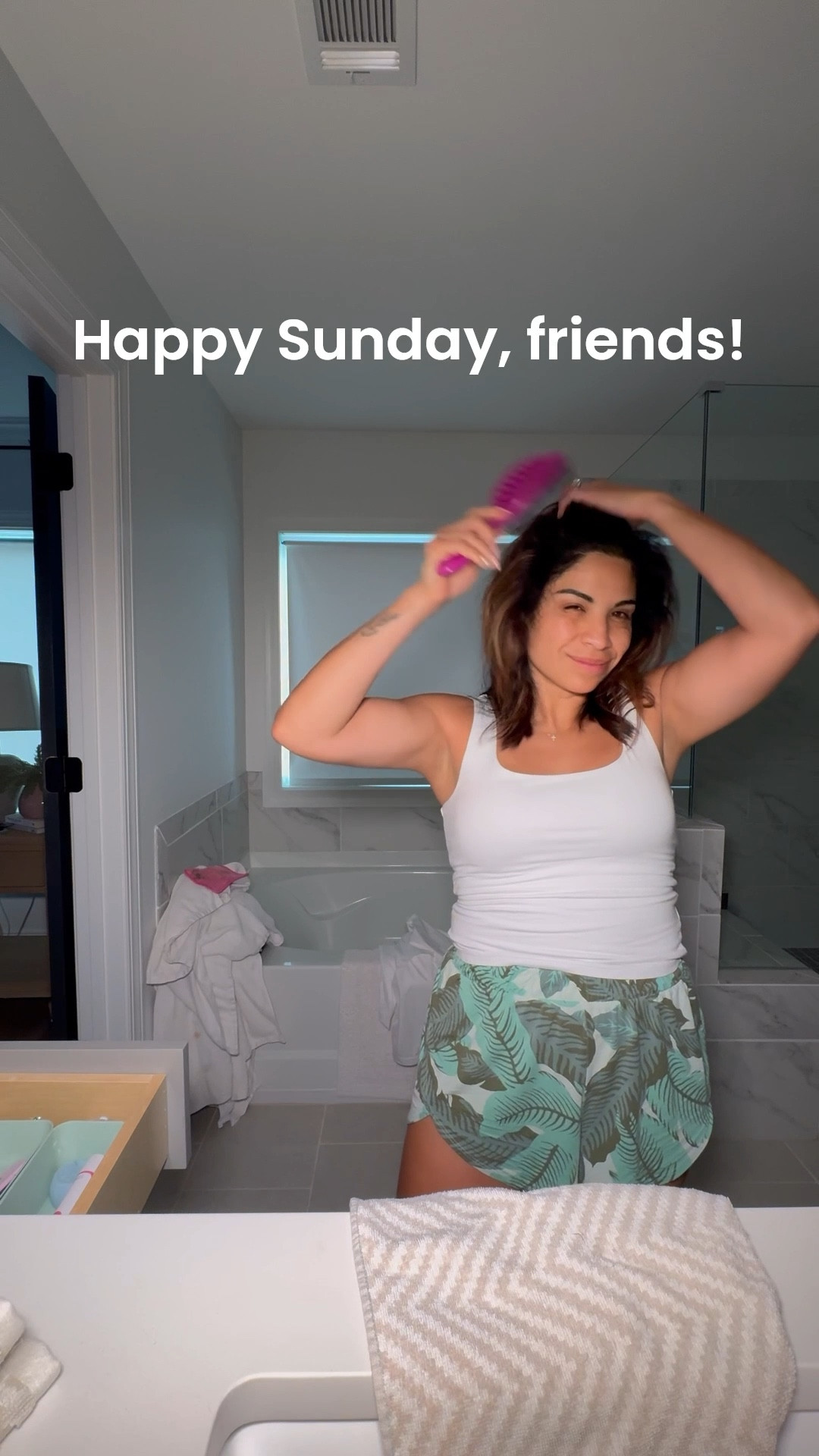 Back to reality after our beach vacation! Morning routine + church + a little work! I hope you had a great day! Also, loving my Hommey robe! Couldn’t link it so found a similar one! 🩷💜

#LTKSummerEdit #LTKStyleTip #LTKOver40