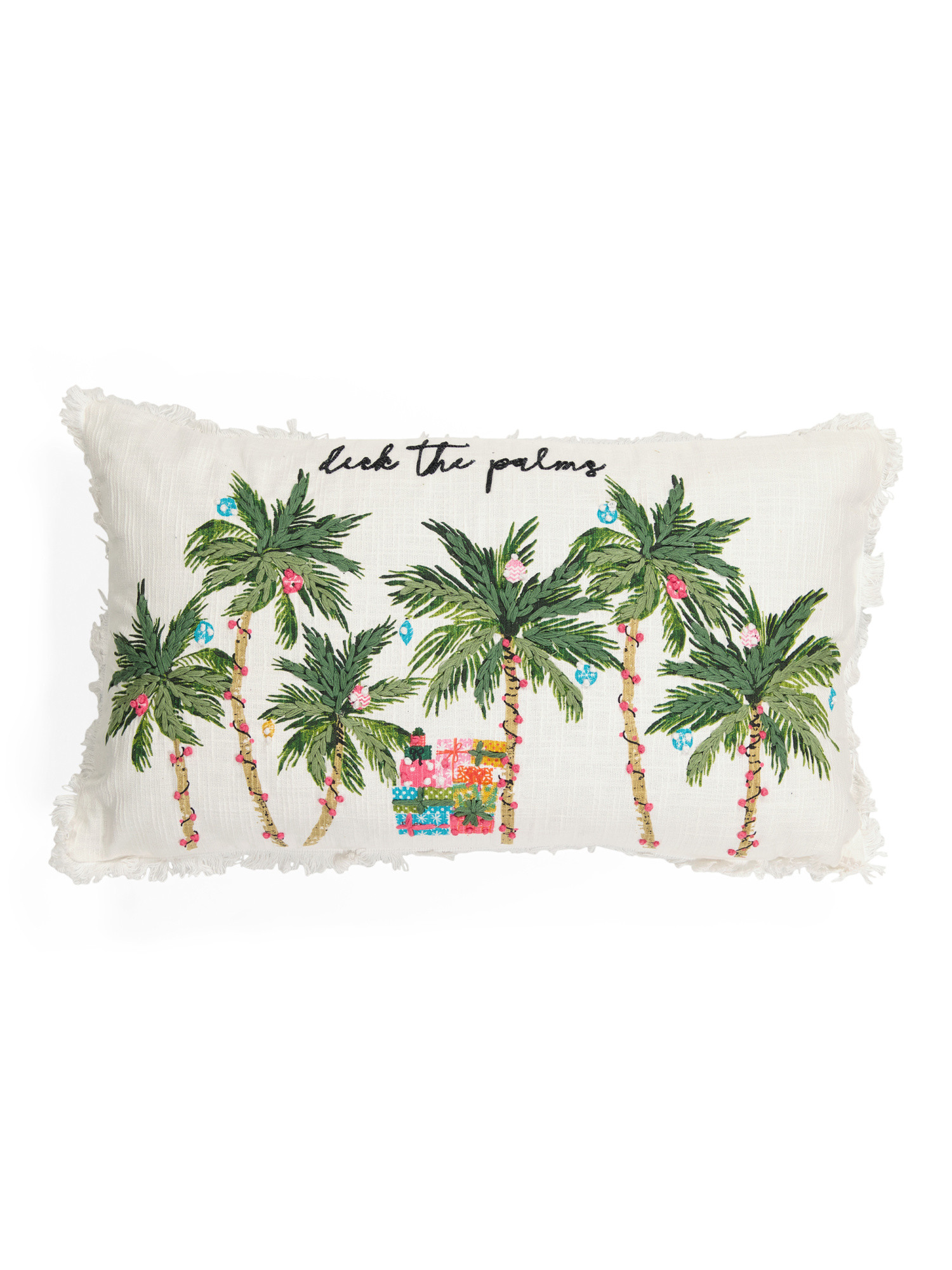 14x24 Deck The Palms Textured Slub Pillow | TJ Maxx