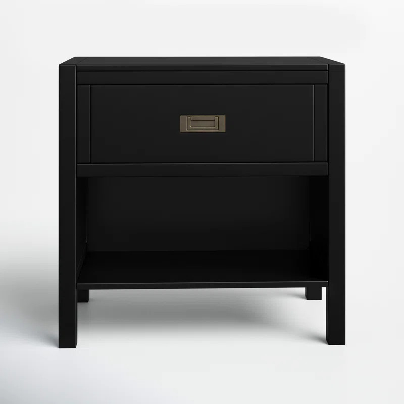 Hivernage 1-Drawer Solid Wood Nightstand | Wayfair North America