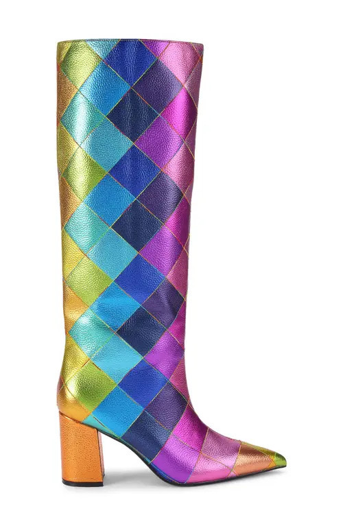Kurt Geiger London Regent Knee High Boot in Open Purple Multi at Nordstrom, Size 6 | Nordstrom