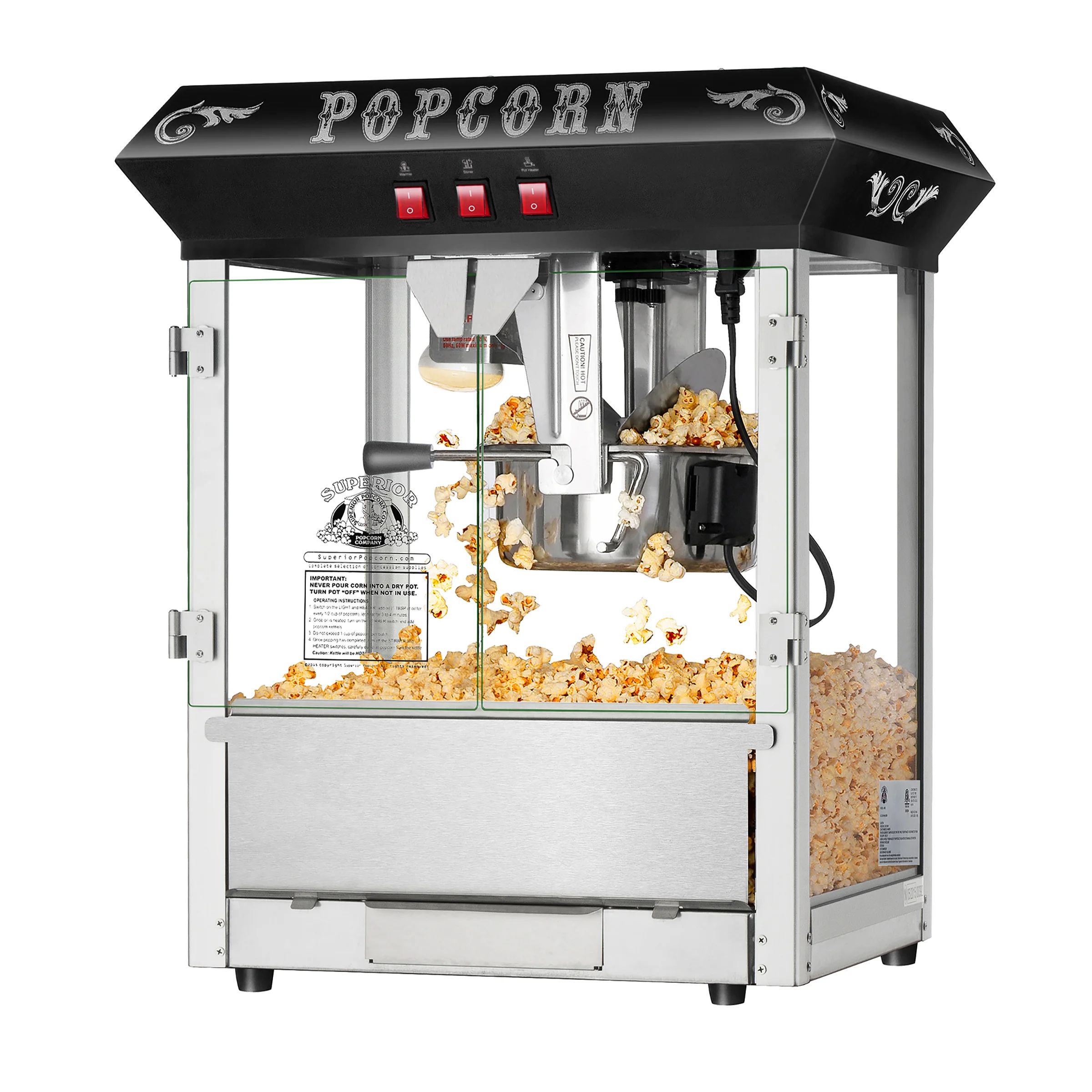 8 Oz. Hot and Fresh Tabletop Popcorn Popper Machine | Wayfair North America