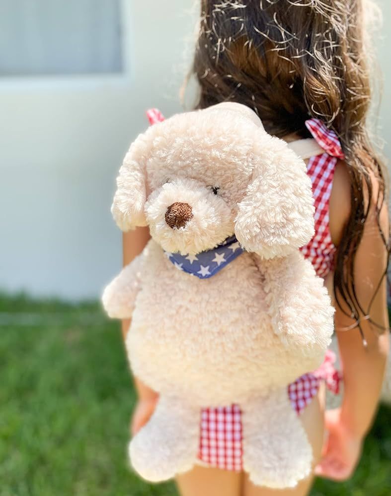 MON AMI Bentley Goldendoodle Soft Plush Backpack – 21”, Toddler Backpack for Boys Girls, Kids... | Amazon (US)