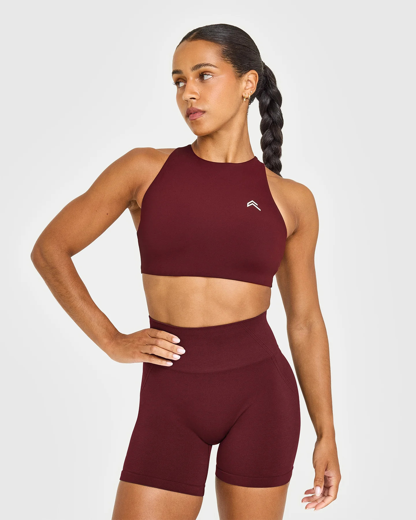 EasyLift™ High Neck Sports Bra | Rosewood | Oner Active (UK / US)