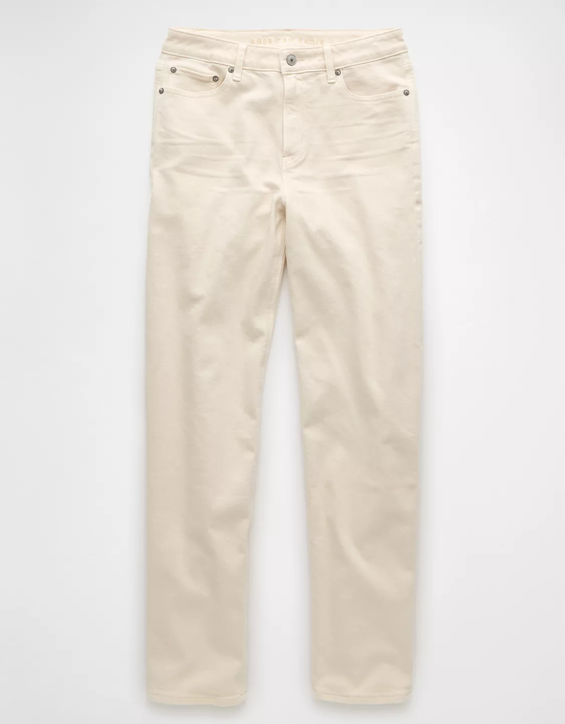 AE Stretch Super High-Waisted Baggy Straight Jean | American Eagle Outfitters (US & CA)