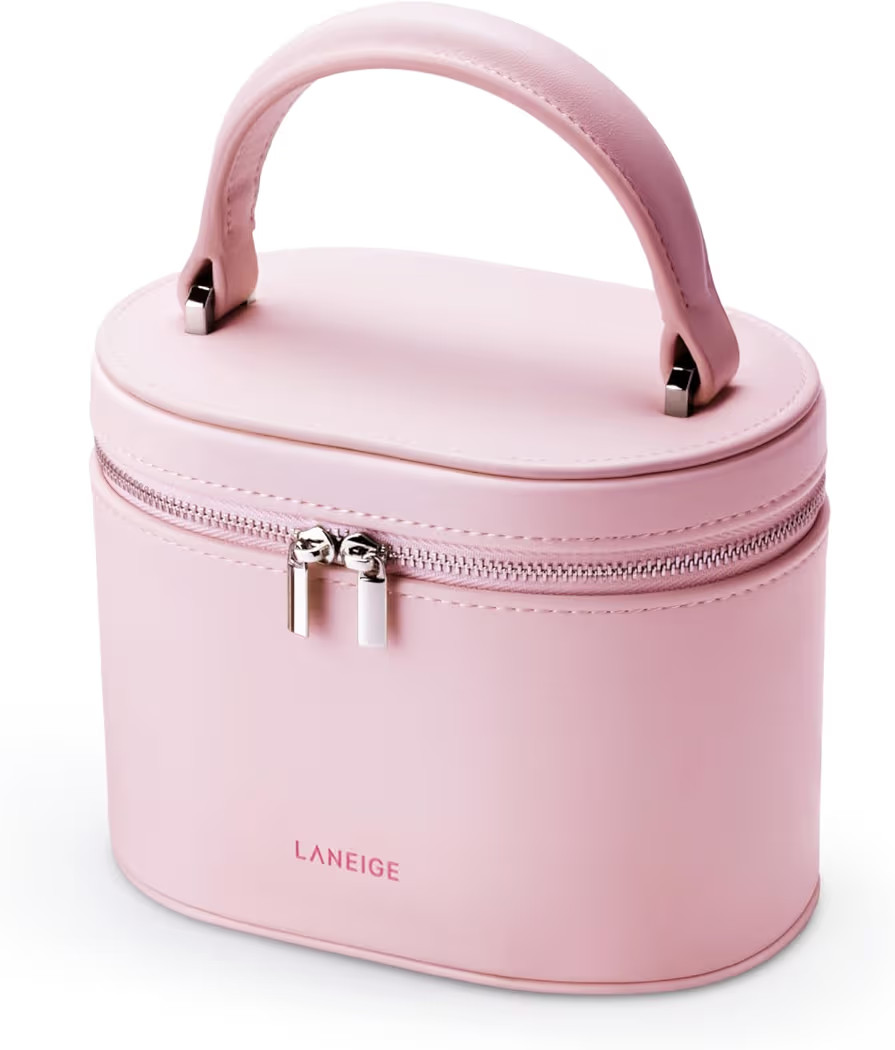 LANEIGE Vanity Case: Pink Cosmetic Bag for Travel-Friendly Makeup Storage | Amazon (US)