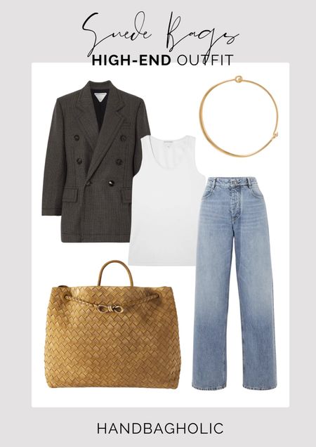 The current ‘it’ bag the Bottega Venetta Andiamo in this oversized suede is beyond stunning, team with a blazer white vest and jeans. Finish with trainers and a small but statement gold necklace. 

#designerbag #springoutfit #springstyle #ootd #outfitmoodboard #styleinspo #outfitinspo

#LTKSeasonal #LTKstyletip #LTKeurope