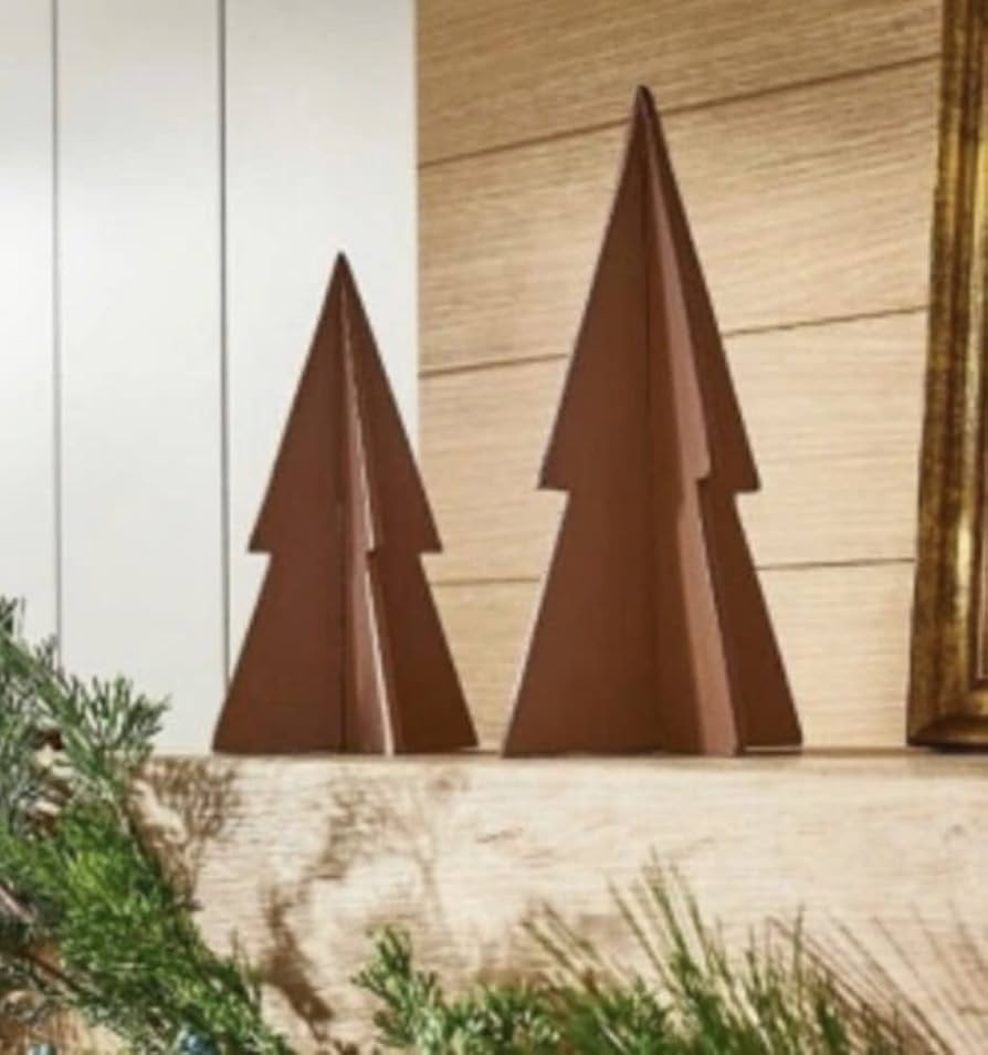 Studio McGee x Threshold™ - 8" Leather Figural Christmas Tree (2 Pack) | Amazon (US)