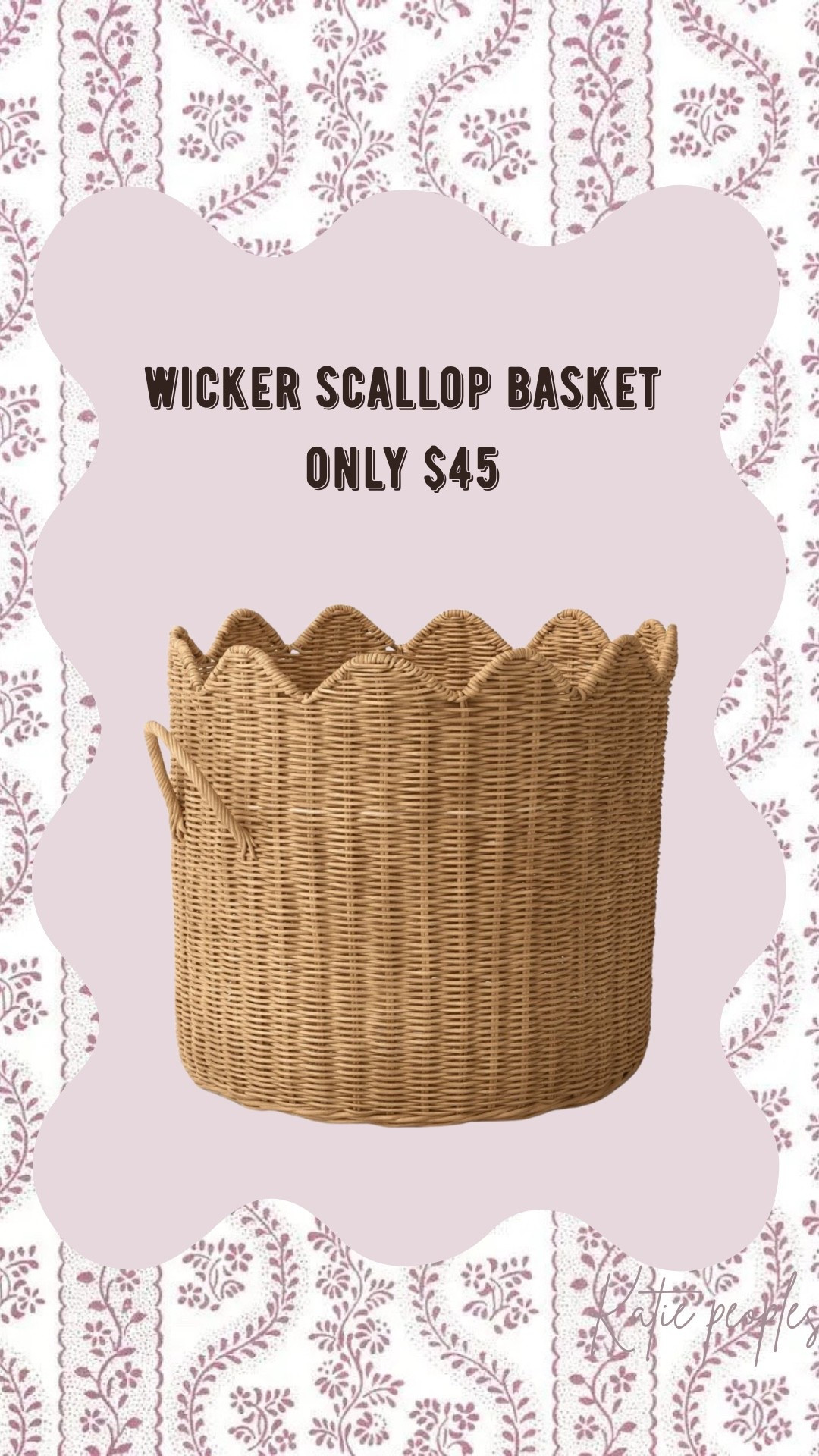 Wicker basket | under $50 | target finds | scallop basket | home finds 

#LTKdayinmylife #LTKValentine #LTKHome