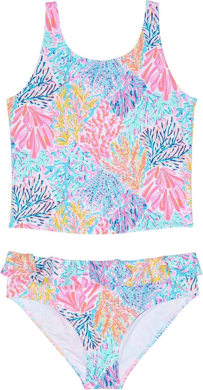 Lilly Pulitzer Girl's Haley Tankini UPF 50+ (Toddler/Little Kids/Big Kids) | Amazon (US)