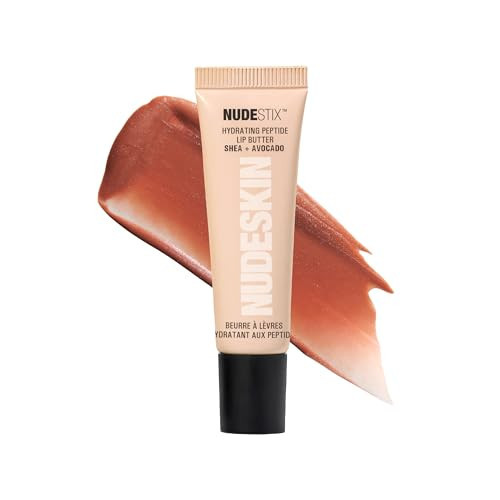 Nudestix Hydrating Peptide Lip Butter – Glossy Lip Balm with Avocado, Shea Butter & 2% Peptides for Hydration & Plumping | Clean, Vegan & Cruelty-Free - Dolce Nude | Amazon (US)