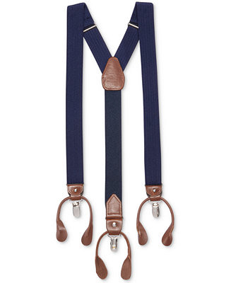 Club Room Men's Herringbone Convertible Suspenders & Reviews - All Accessories - Men - Macy's | Macys (US)