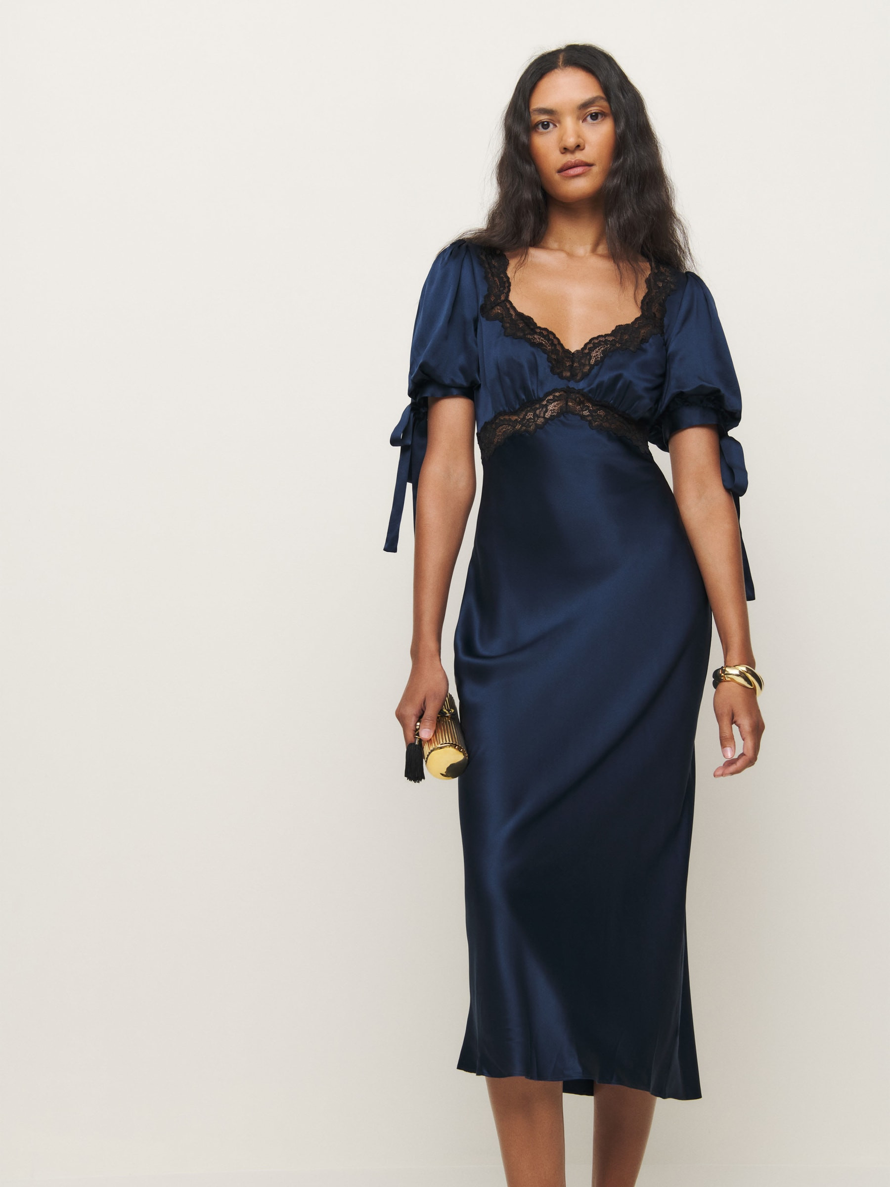 Stella Silk Dress | Reformation (Global)